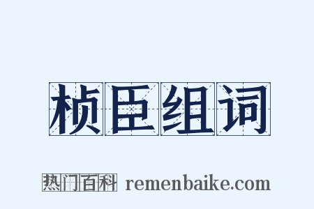 桢臣组词是什么意思的图片